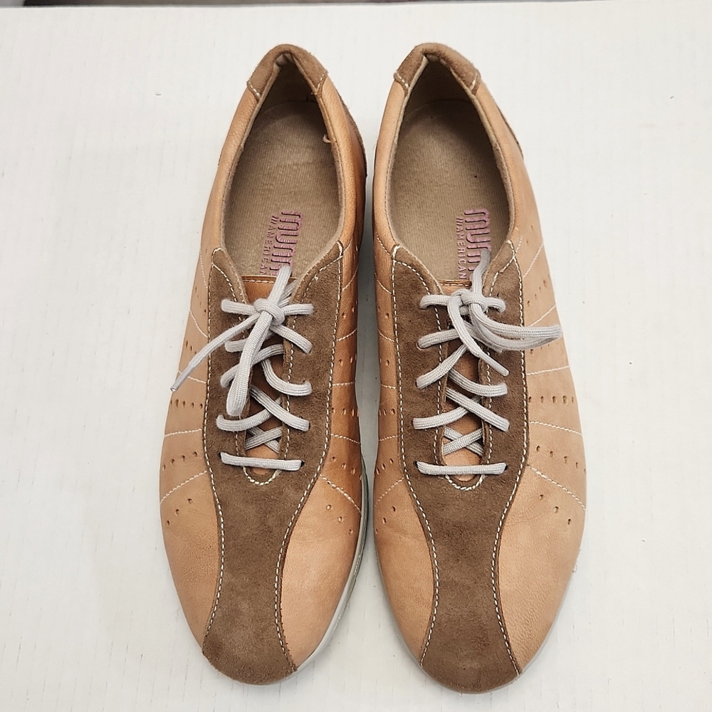 MUNRO AMERICAN Brown Suede Leather Lace-Up Oxfords Shoes Size 7.5